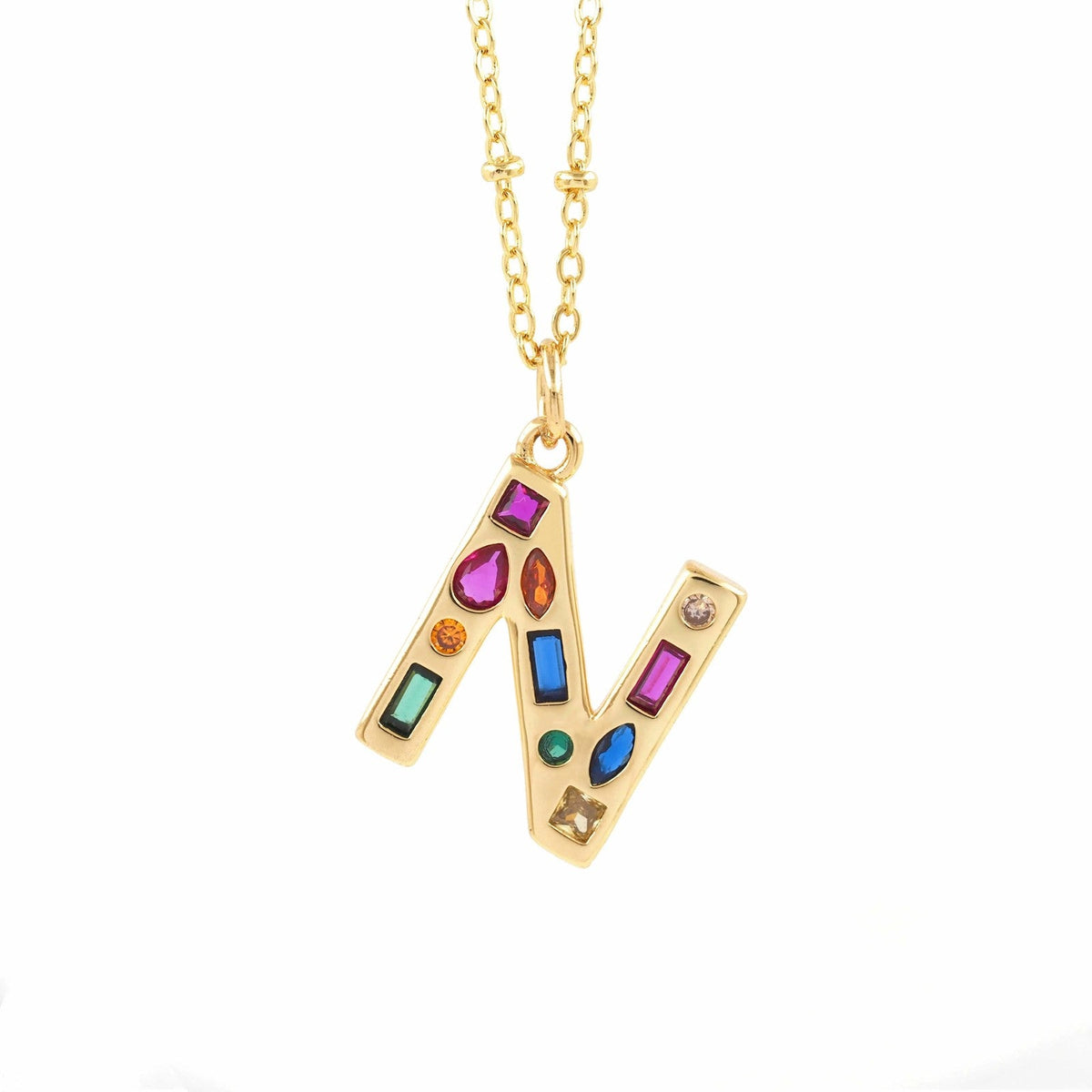 Colorful Initial Necklace