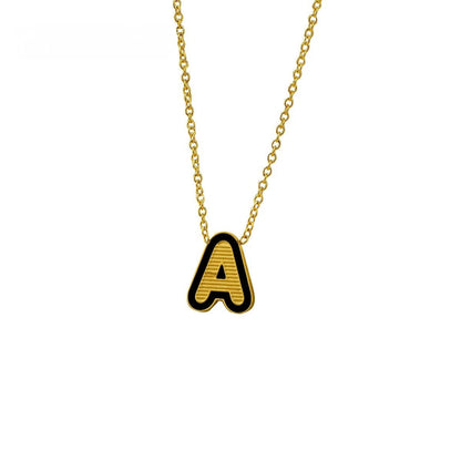 Initial Letter Pendant Necklace