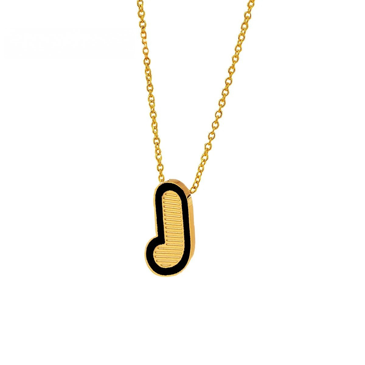 Initial Letter Pendant Necklace