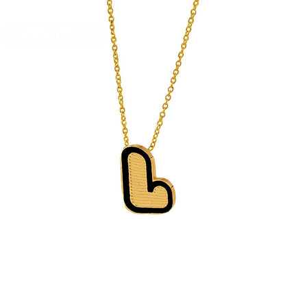 Initial Letter Pendant Necklace