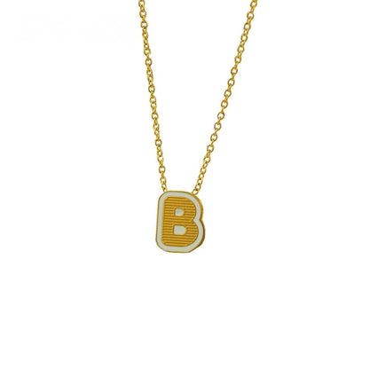 Initial Letter Pendant Necklace