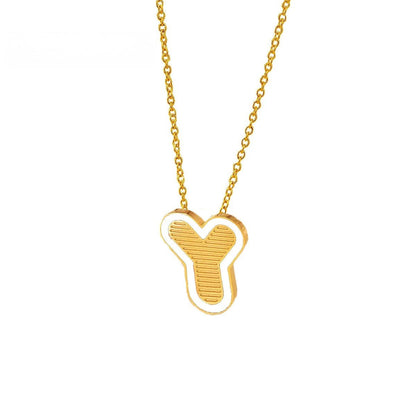 Initial Letter Pendant Necklace