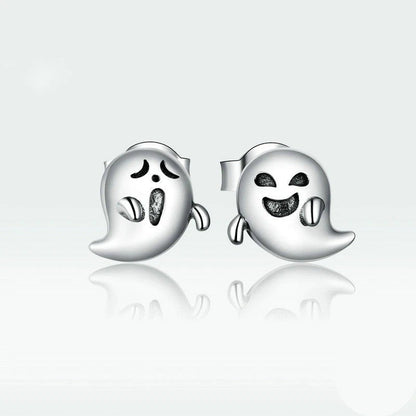 Playful Ghost Stud Earrings