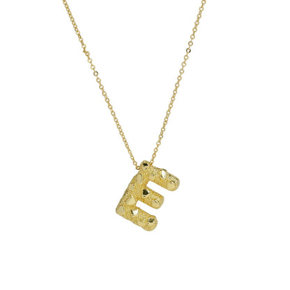Micro Pave Initial Pendant Necklace