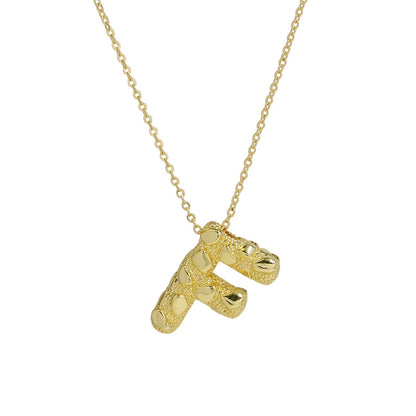 Micro Pave Initial Pendant Necklace
