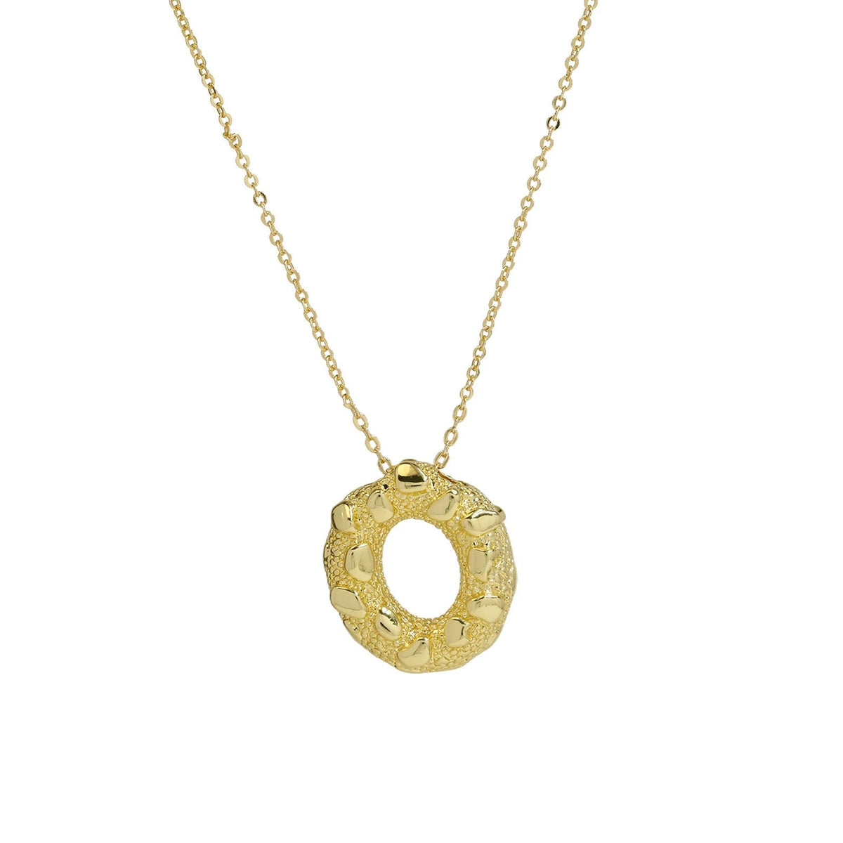 Micro Pave Initial Pendant Necklace