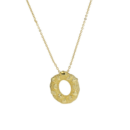 Micro Pave Initial Pendant Necklace