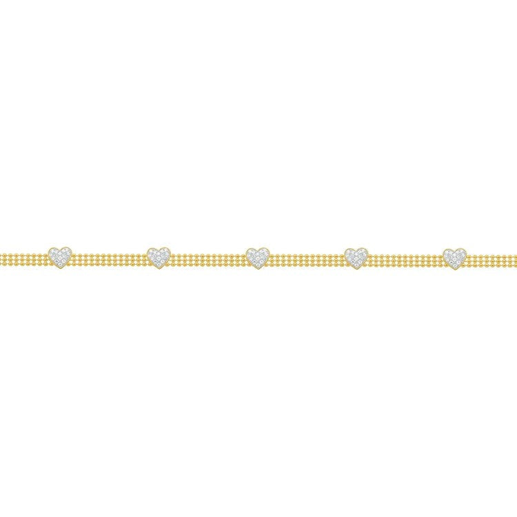 Zircon Heart Tennis Bracelet