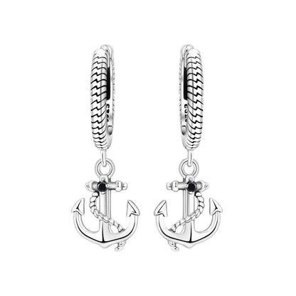 Assorted Charm Hoop Earrings Set