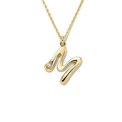 Liquid Initial Pendant Necklace