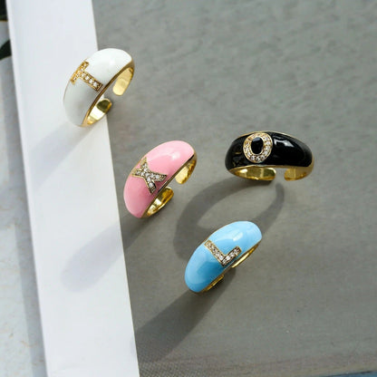 Enamel Initial Ring
