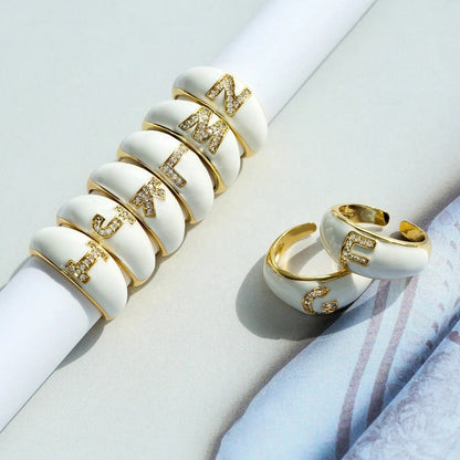 Enamel Initial Ring