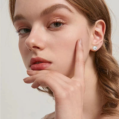 Gold Horn Sheep Stud Earrings