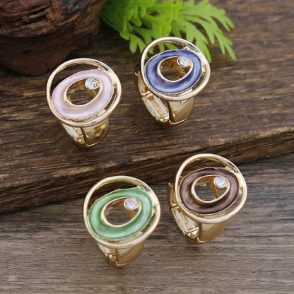 Colorful Oval Statement Ring