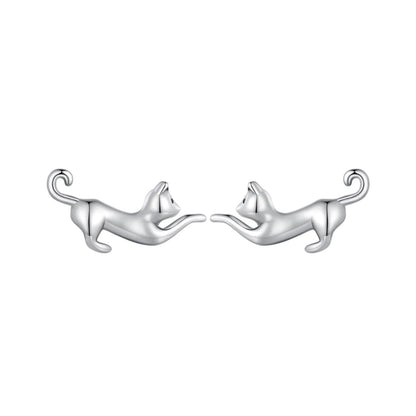 Playful Cat Stud Earrings