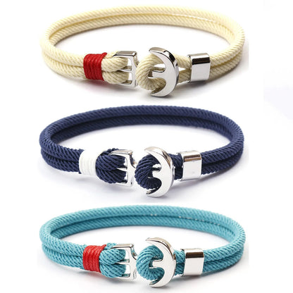 Anchor Charm Rope Bracelet