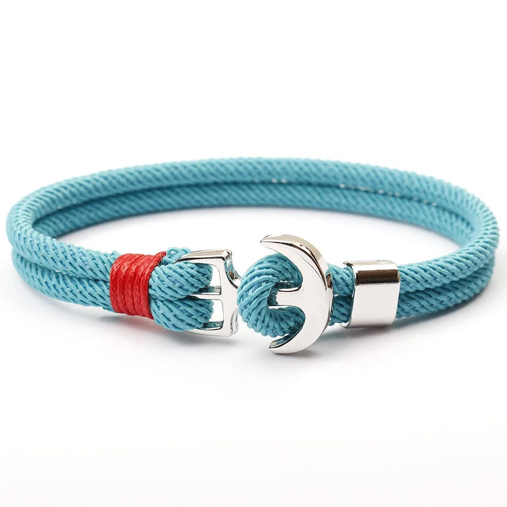 Anchor Charm Rope Bracelet
