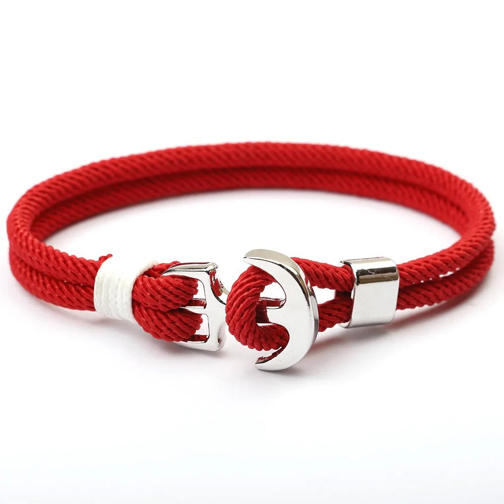 Anchor Charm Rope Bracelet