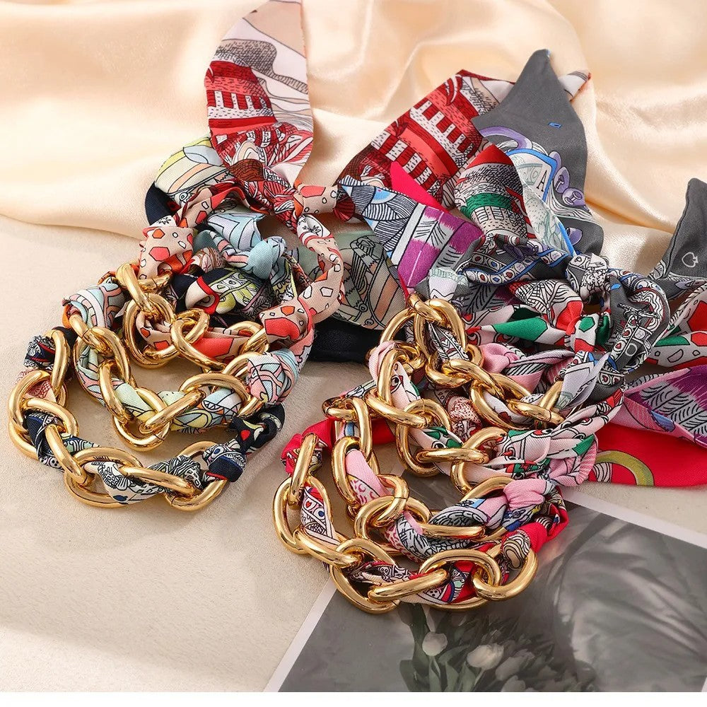 Scarf Link Chain Bracelet