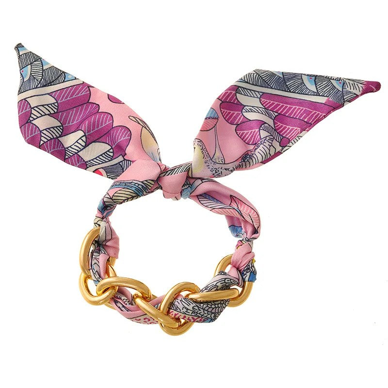 Scarf Link Chain Bracelet