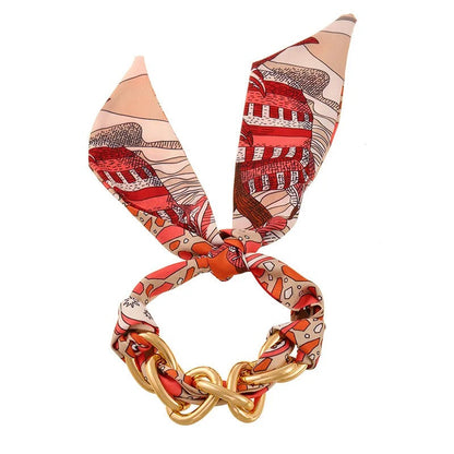 Scarf Link Chain Bracelet