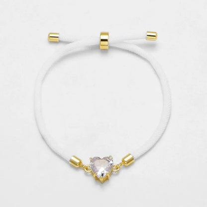 Heart Zircon Strand Bracelet