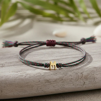 Initial M Braided Bracelet