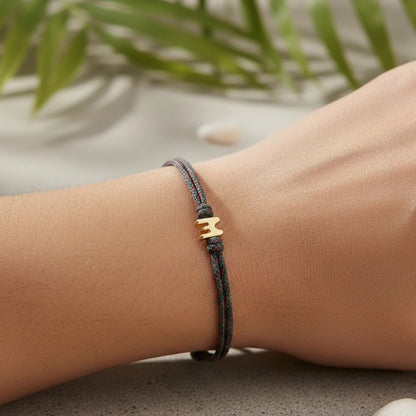 Initial M Braided Bracelet