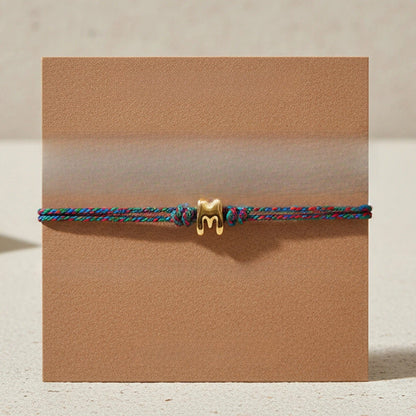 Initial M Braided Bracelet