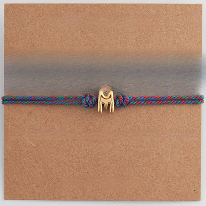 Initial M Braided Bracelet