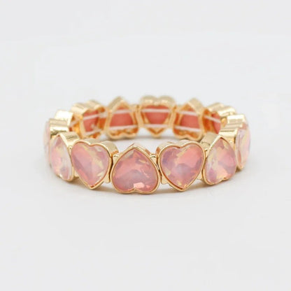 Multicolor Heart Cuff Bracelet