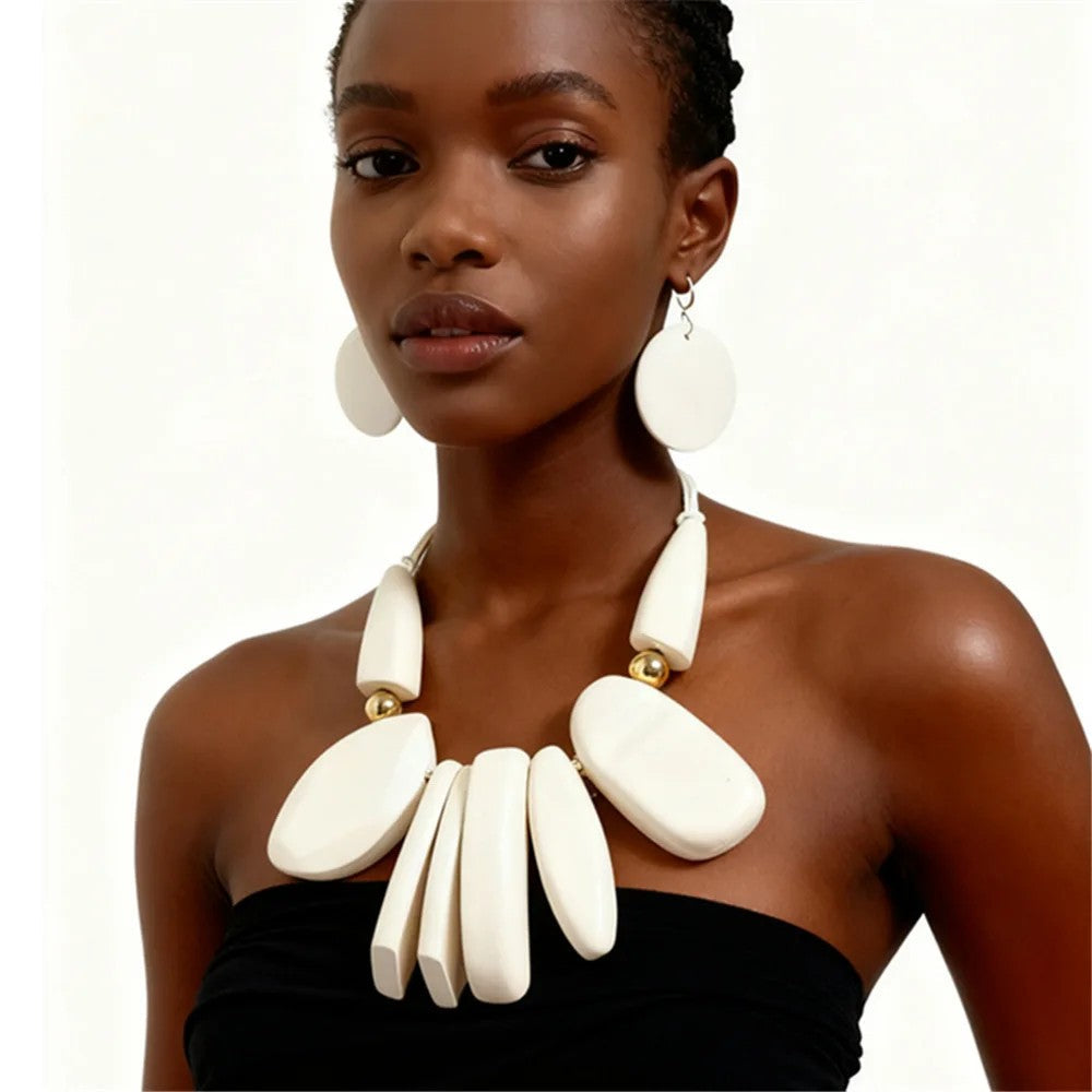White Geometric Statement Set