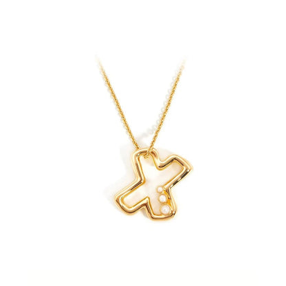 Pearl Initial Heart Necklace