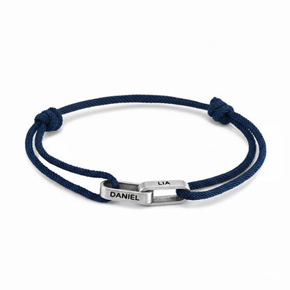 Personalized Interlocking Link Bracelet
