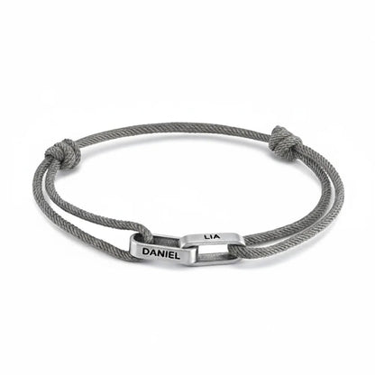 Personalized Interlocking Link Bracelet