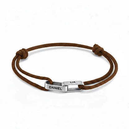 Personalized Interlocking Link Bracelet