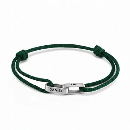 Personalized Interlocking Link Bracelet