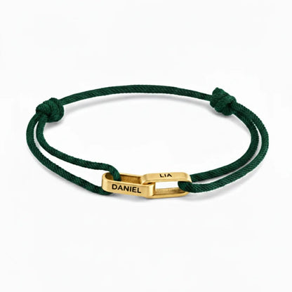 Personalized Interlocking Link Bracelet
