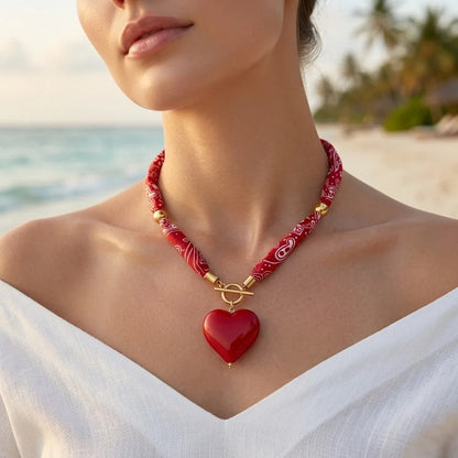 Starfish Scarf Necklace