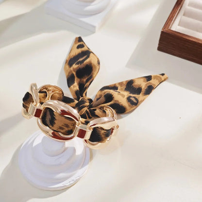 Leopard Print Scarf Bangle