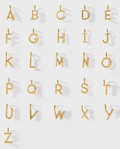 Letter A Beaded Necklace