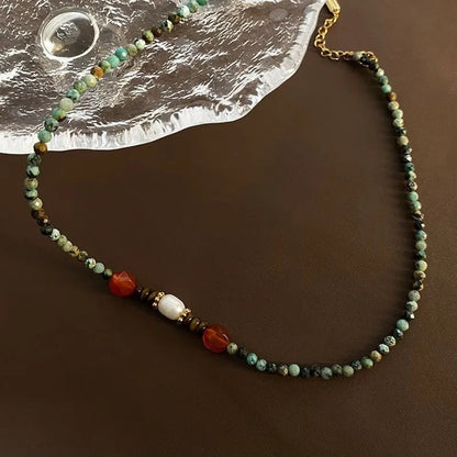 Turquoise Multi-Strand Beaded Necklace