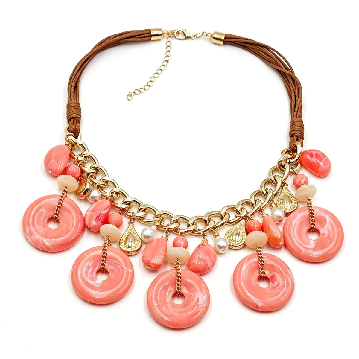 Teal Drop Bead Necklace