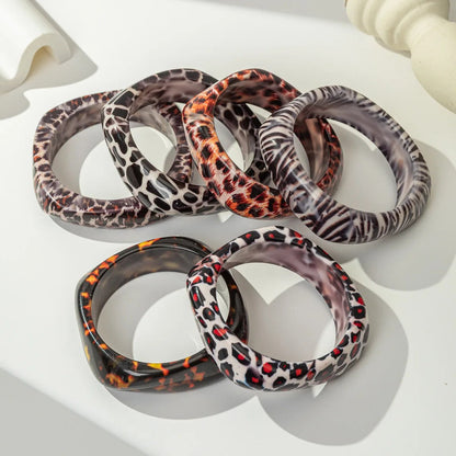 Animal Print Bangle Set