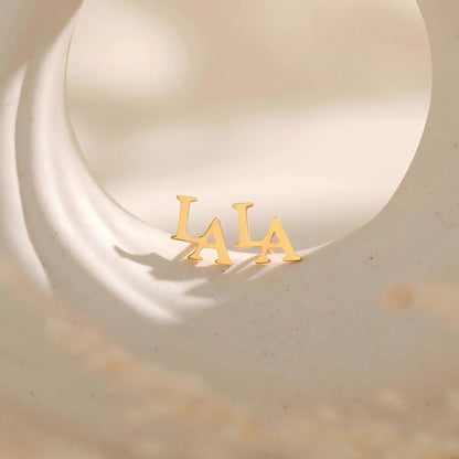 Custom Initial Letter Earrings