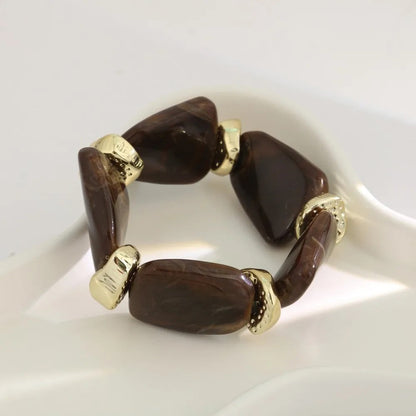 Teal Irregular Stone Bracelet