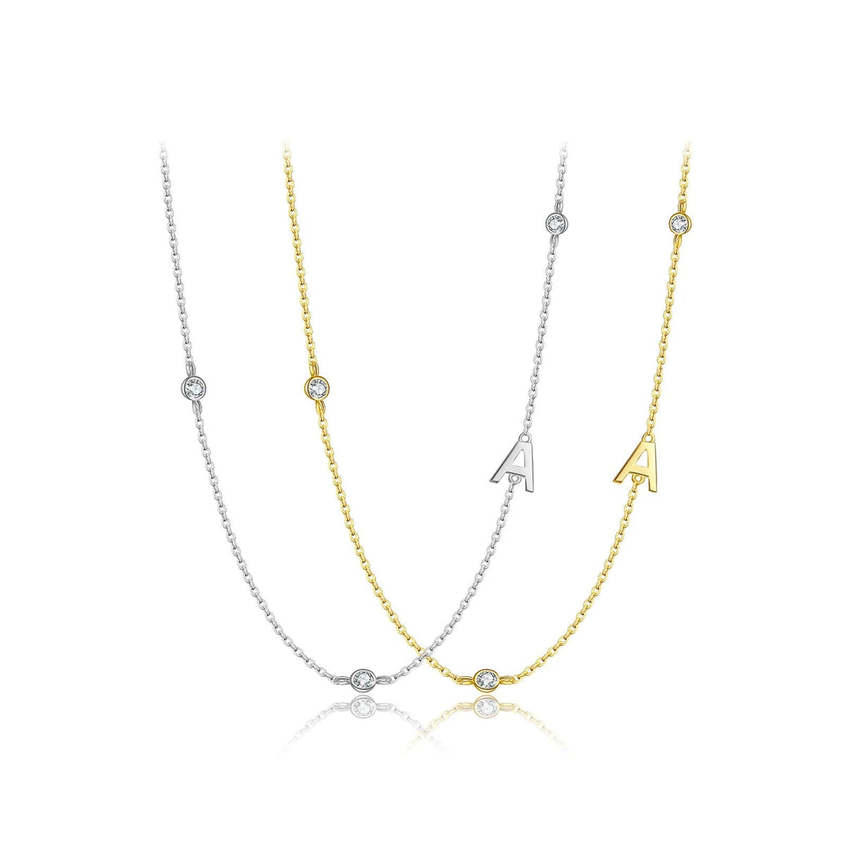 Minimalist Letter Initial Necklace