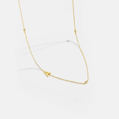 Minimalist Letter Initial Necklace