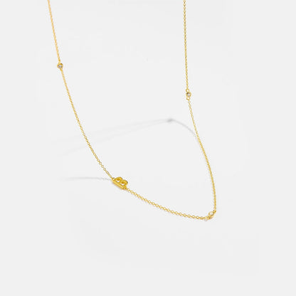 Minimalist Letter Initial Necklace