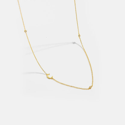Minimalist Letter Initial Necklace